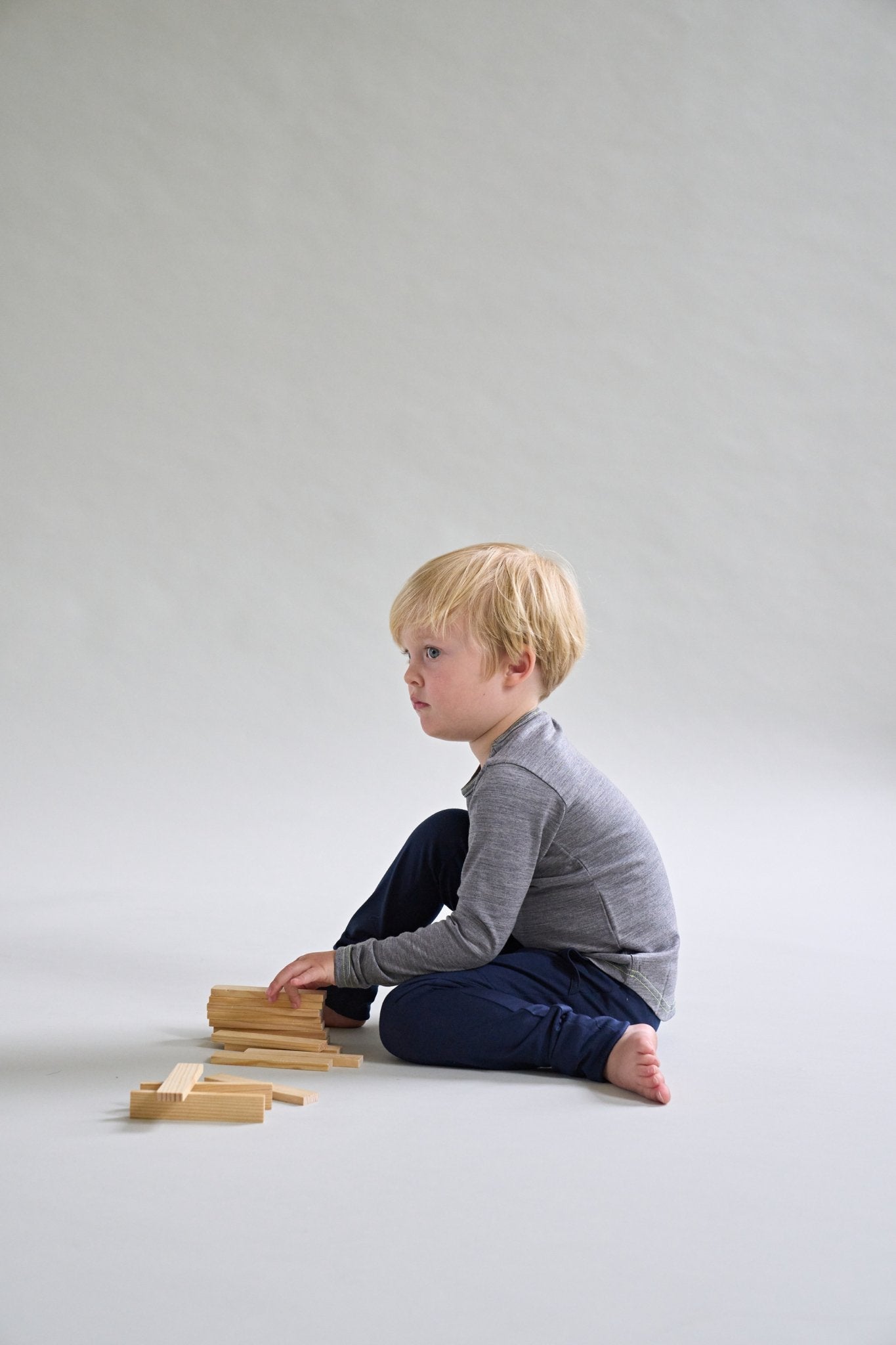 Merino Long Sleeve Grey Marle