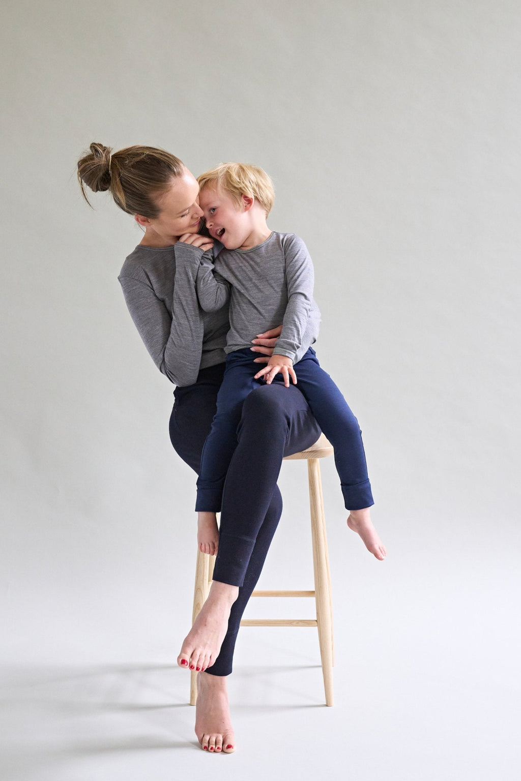 Merino Long Sleeve Grey Marle