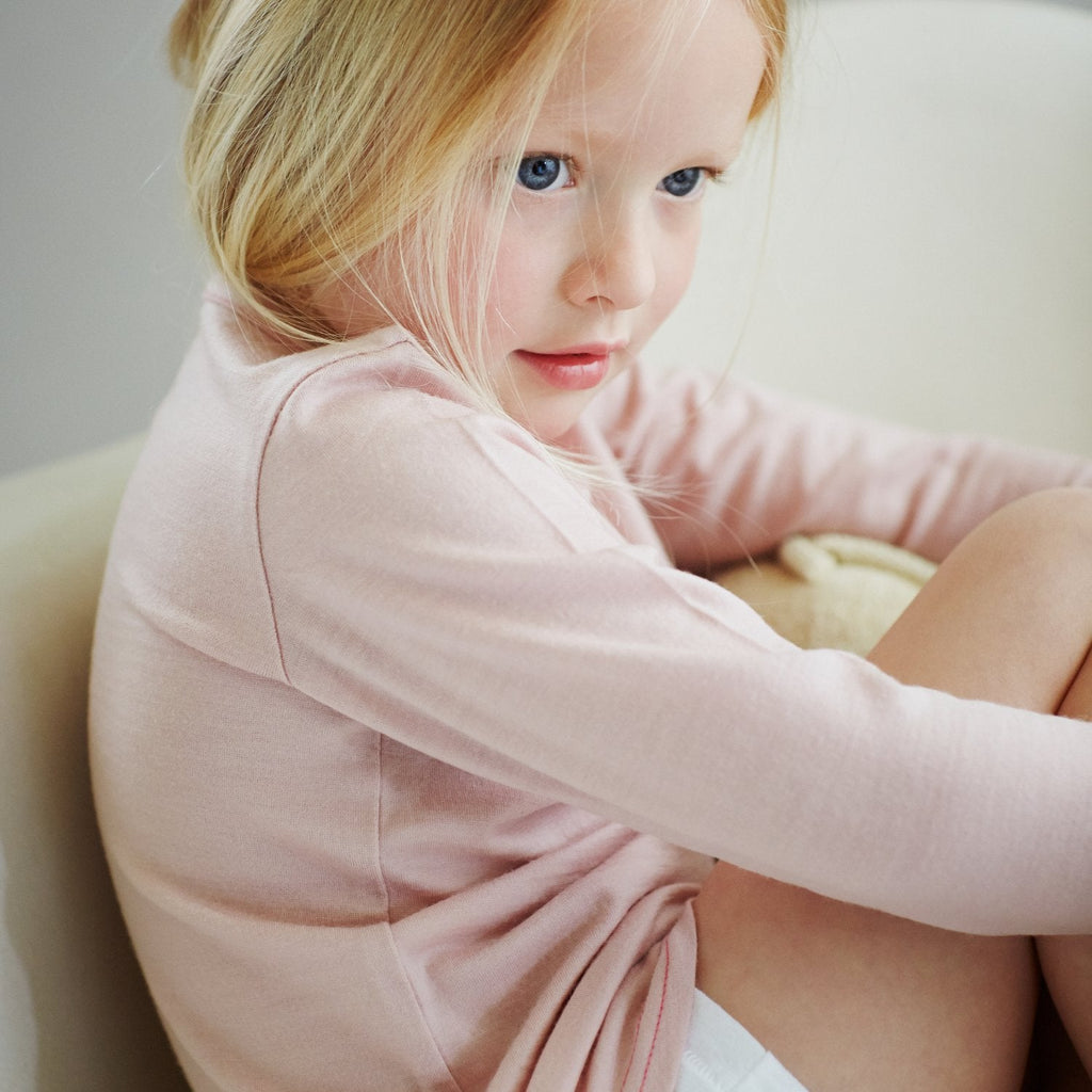 Merino Long Sleeve Pink Peach Blossom