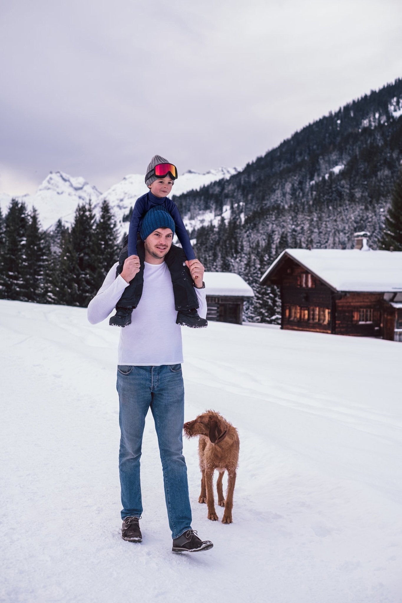 Merino Polo Neck French Navy