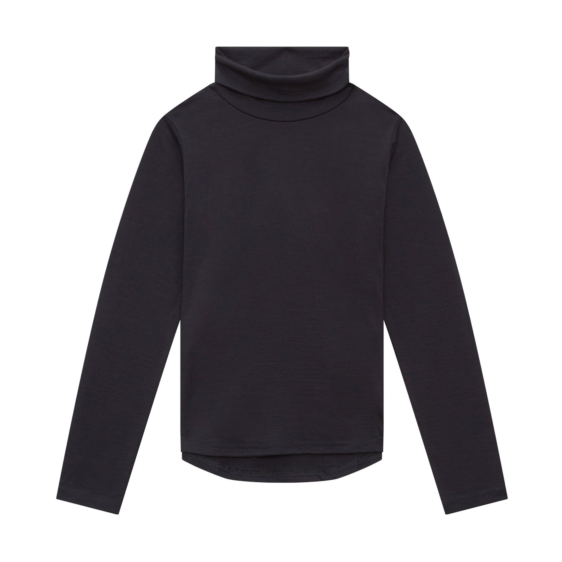 Merino Polo Neck Midnight Blue