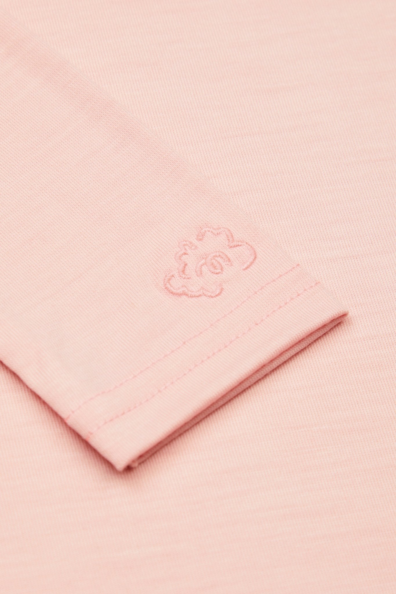 Merino Polo Neck Pink Peach Blossom