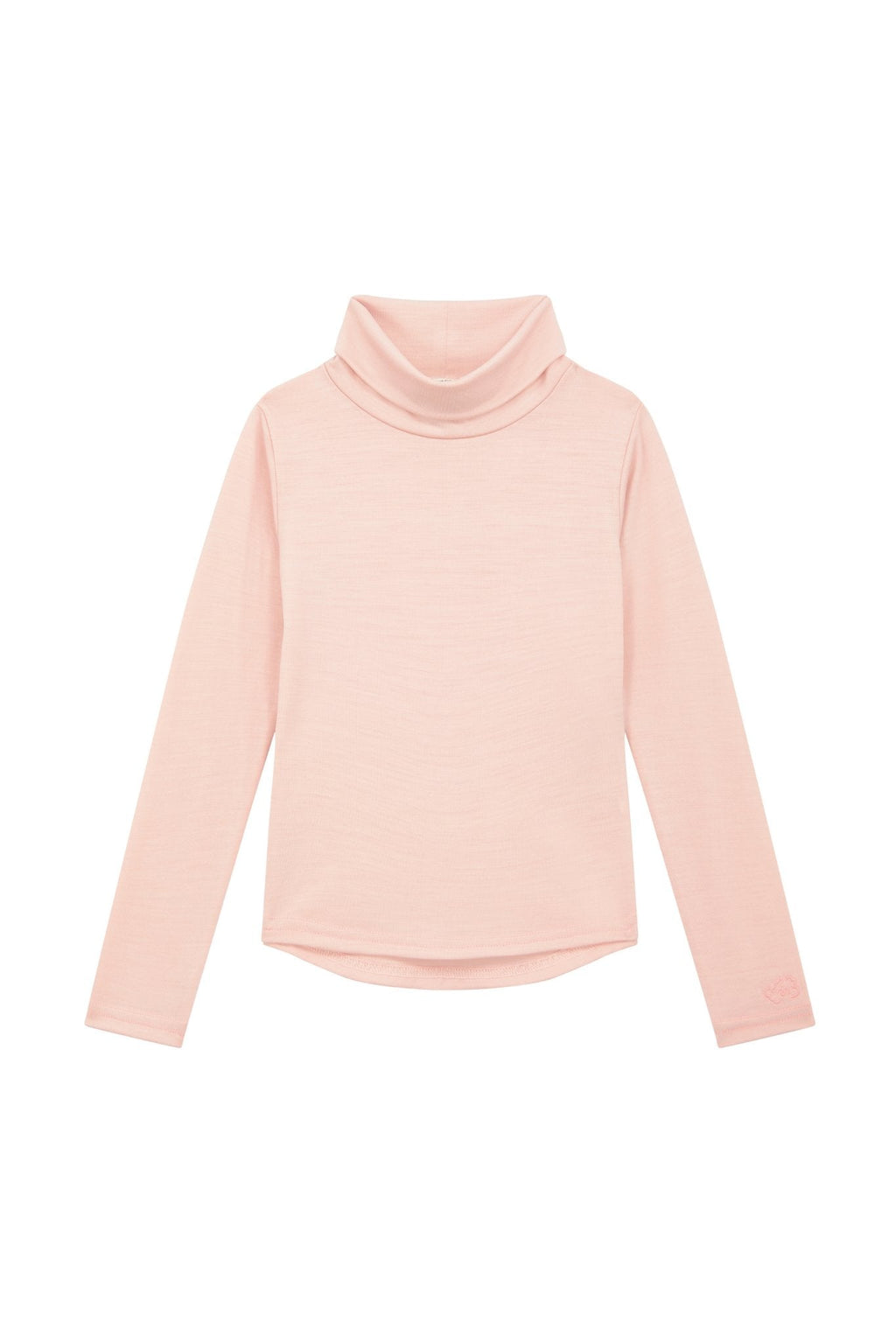 Merino Polo Neck Pink Peach Blossom