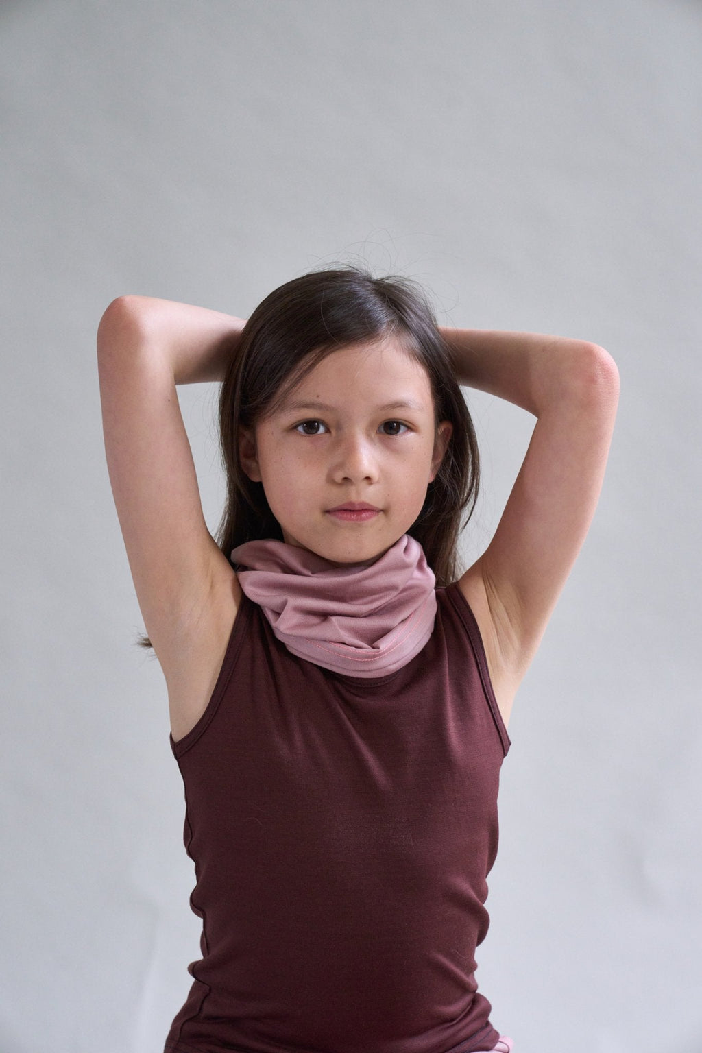 Merino Wool Tank Top in Chocolate Brown