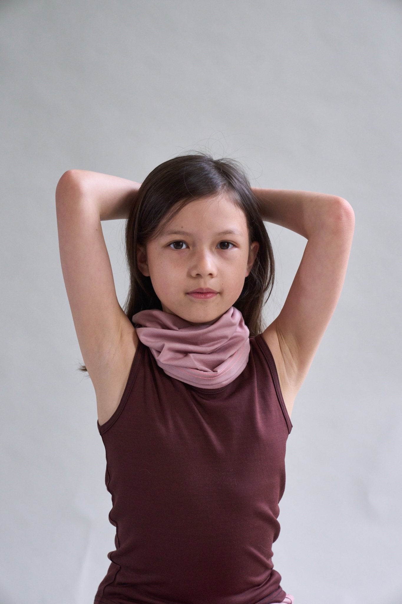 Merino Wool Tank Top in Chocolate Brown