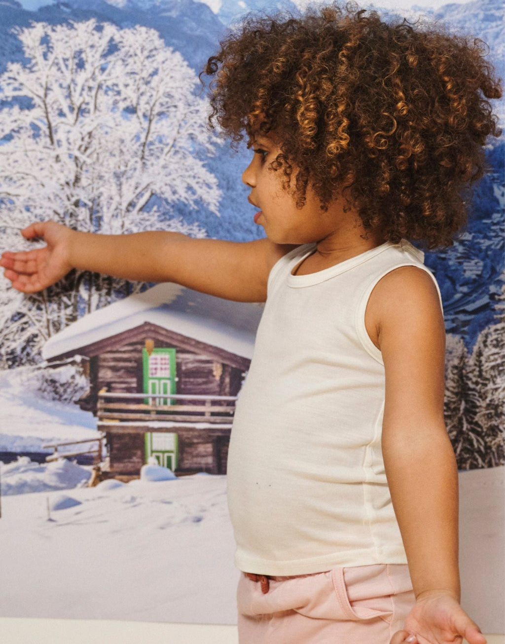 Merino Wool Tank Top in Ivory
