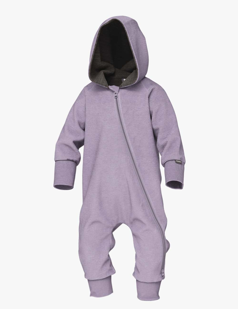 Merino wool baby romper MAJOR - Ottoman Stripes