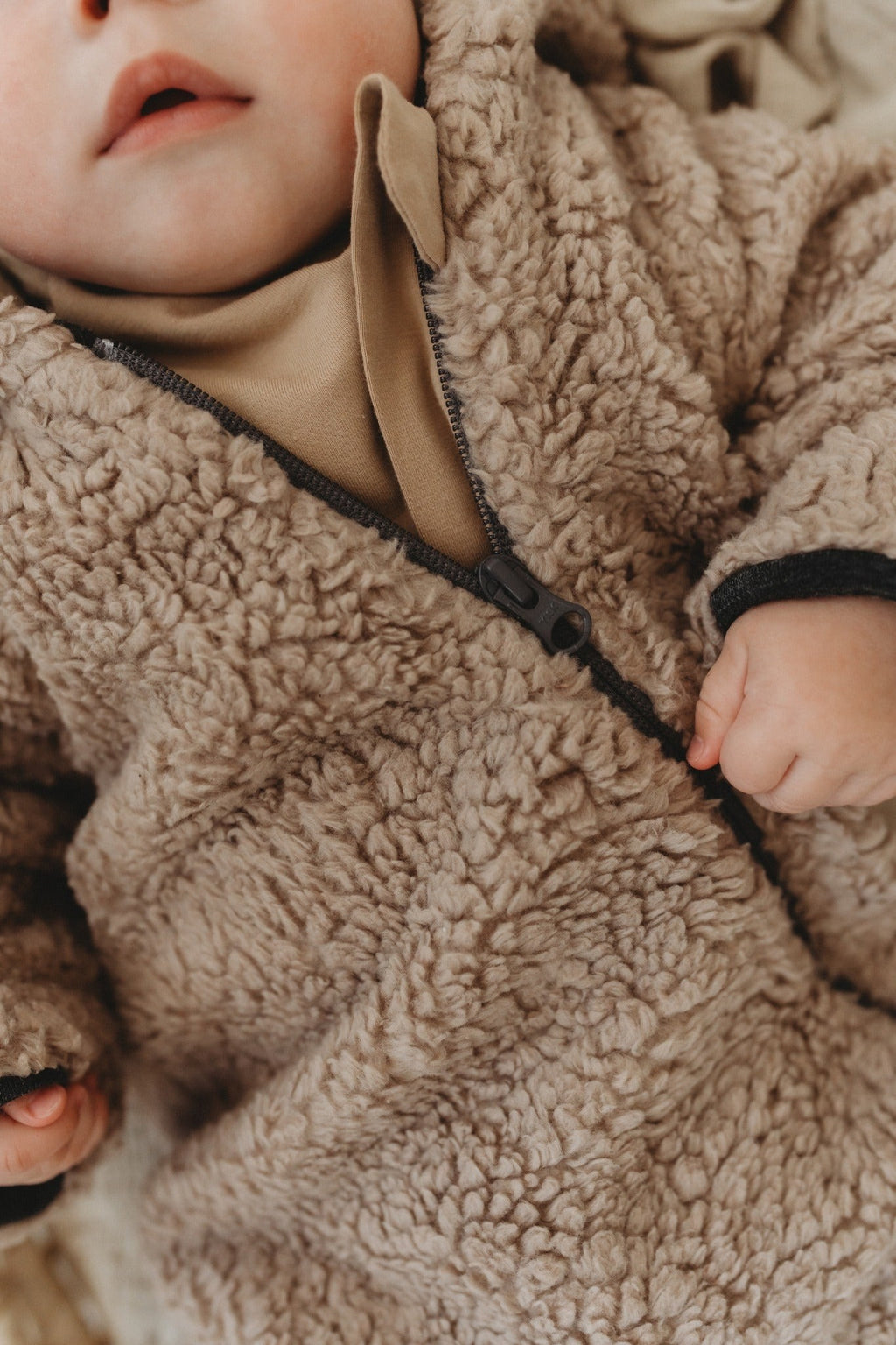 Merino Wool Lined Baby Overall TEDDY