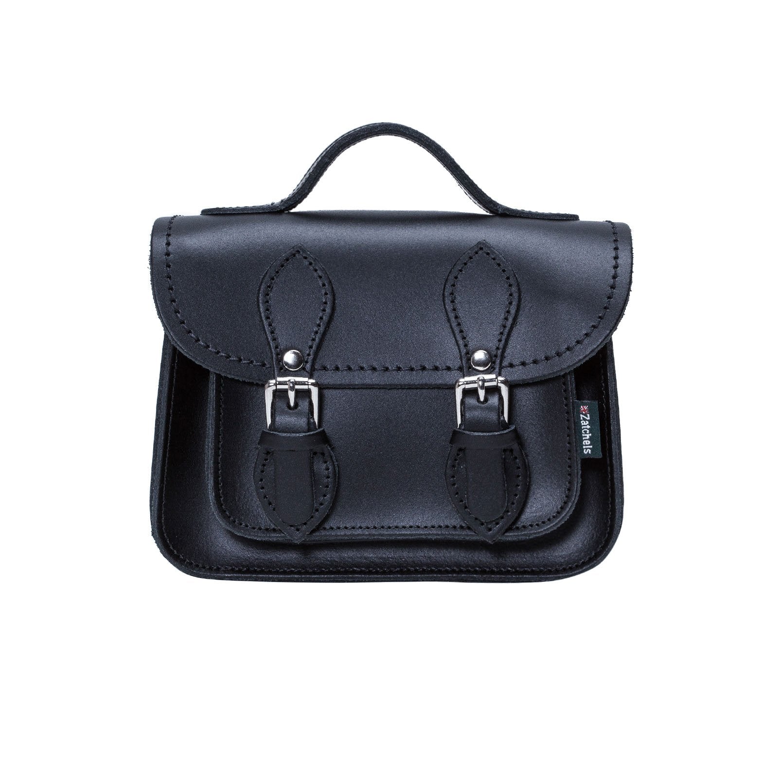 Handmade Leather Micro Satchel Navy
