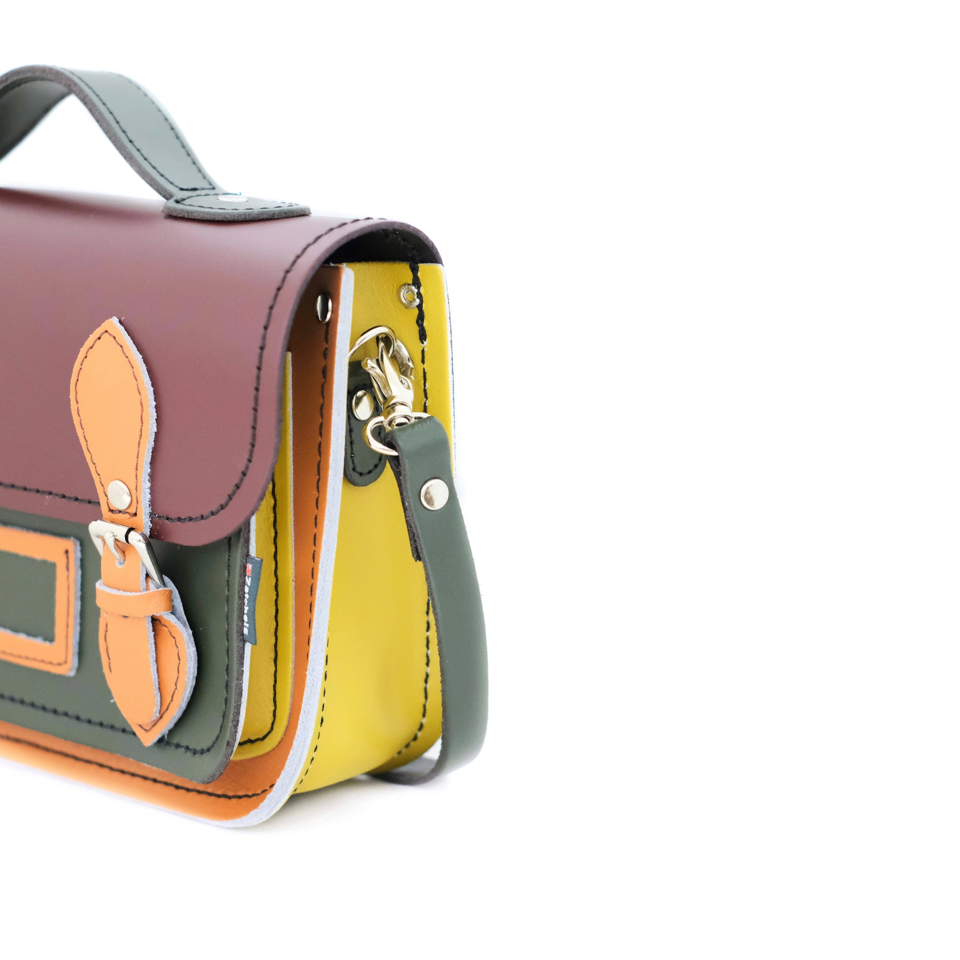 Leather Midi Satchel Autumnal Kaleidoscope - Pre-order Jan 2026 Delivery