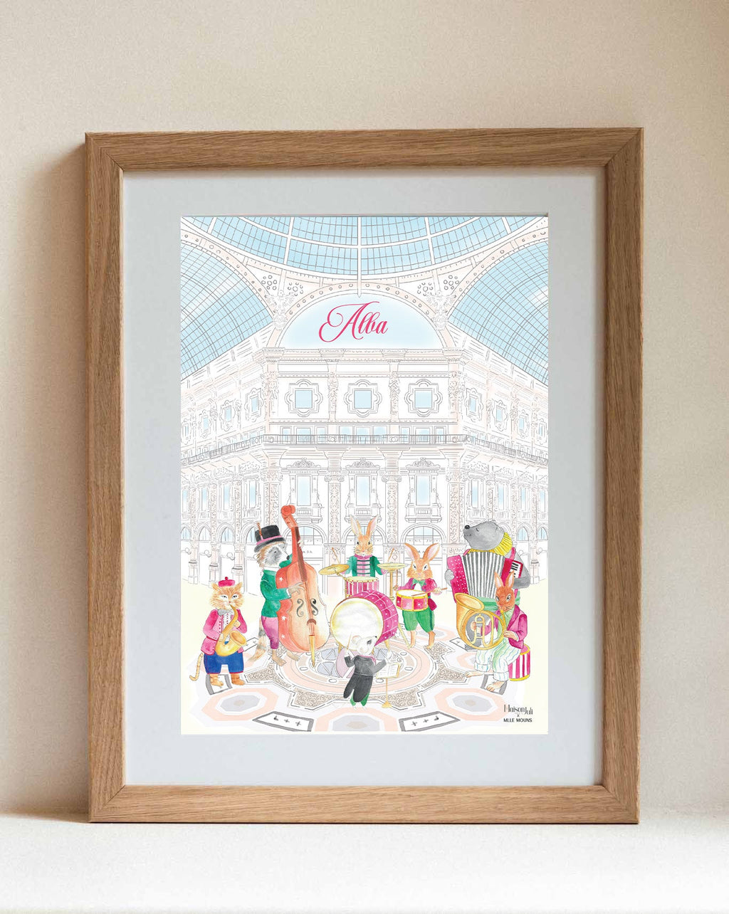 Personalised Orchestra of Milan Print for Girls