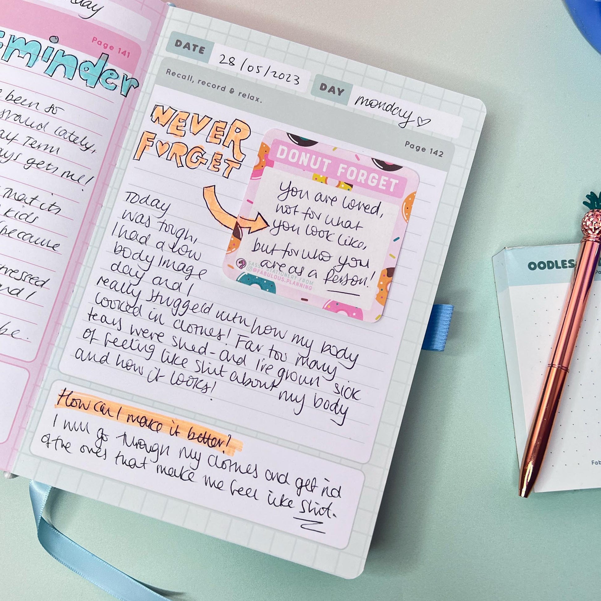 Mindfulness Sleep Journal Deluxe A5 Undated 365 Days