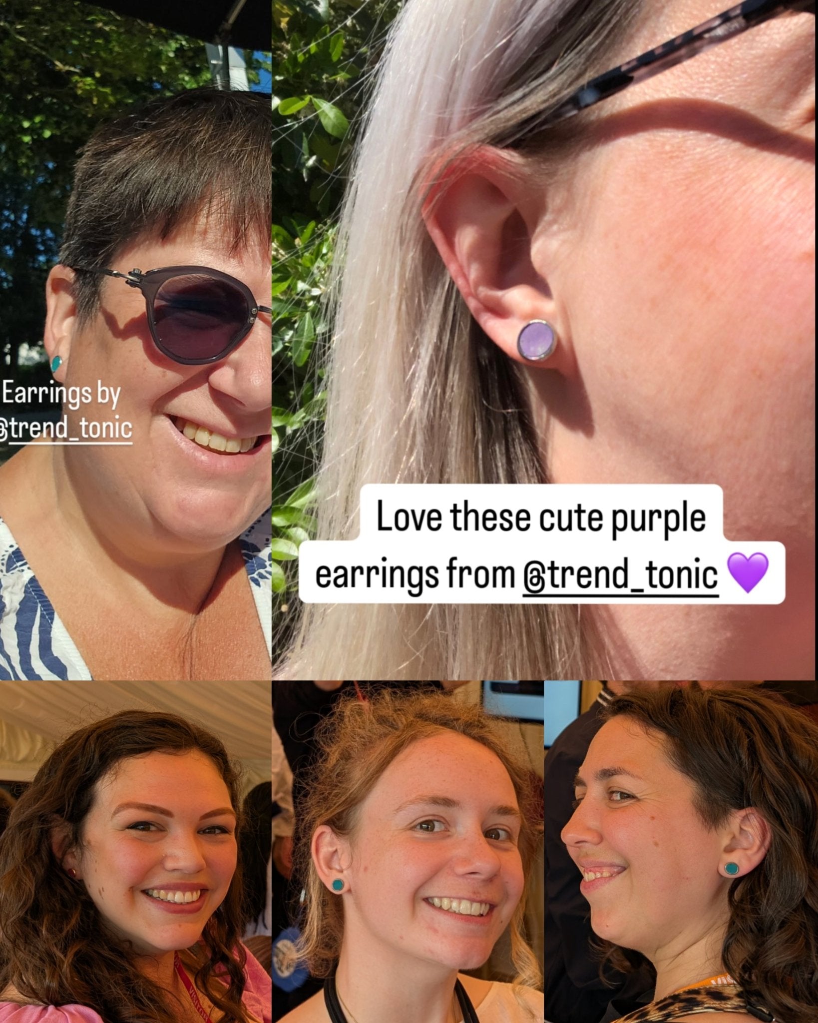 Mini Cork Stud Earrings in Gold and Silver