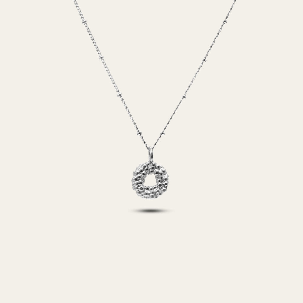 Mini Silver Barnacle Necklace