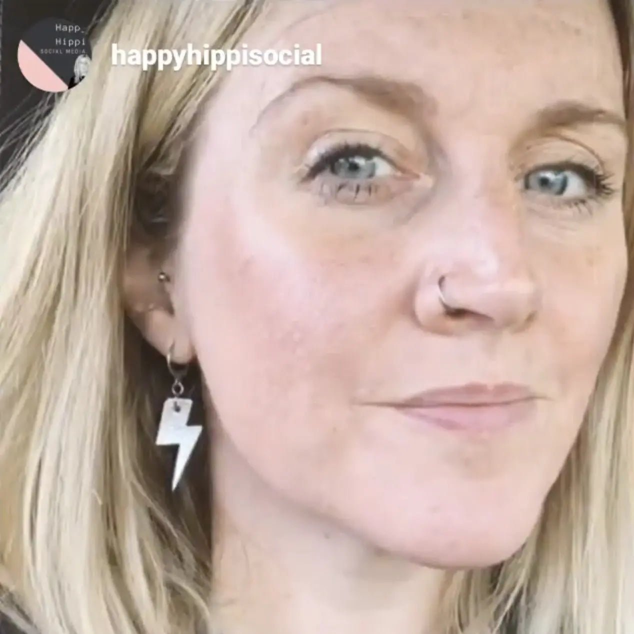 Mini Silver Cork Lightning Bolt Earrings