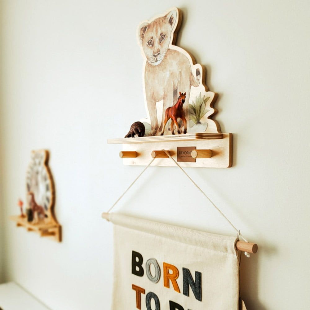 Mini Wall Shelf - Lion