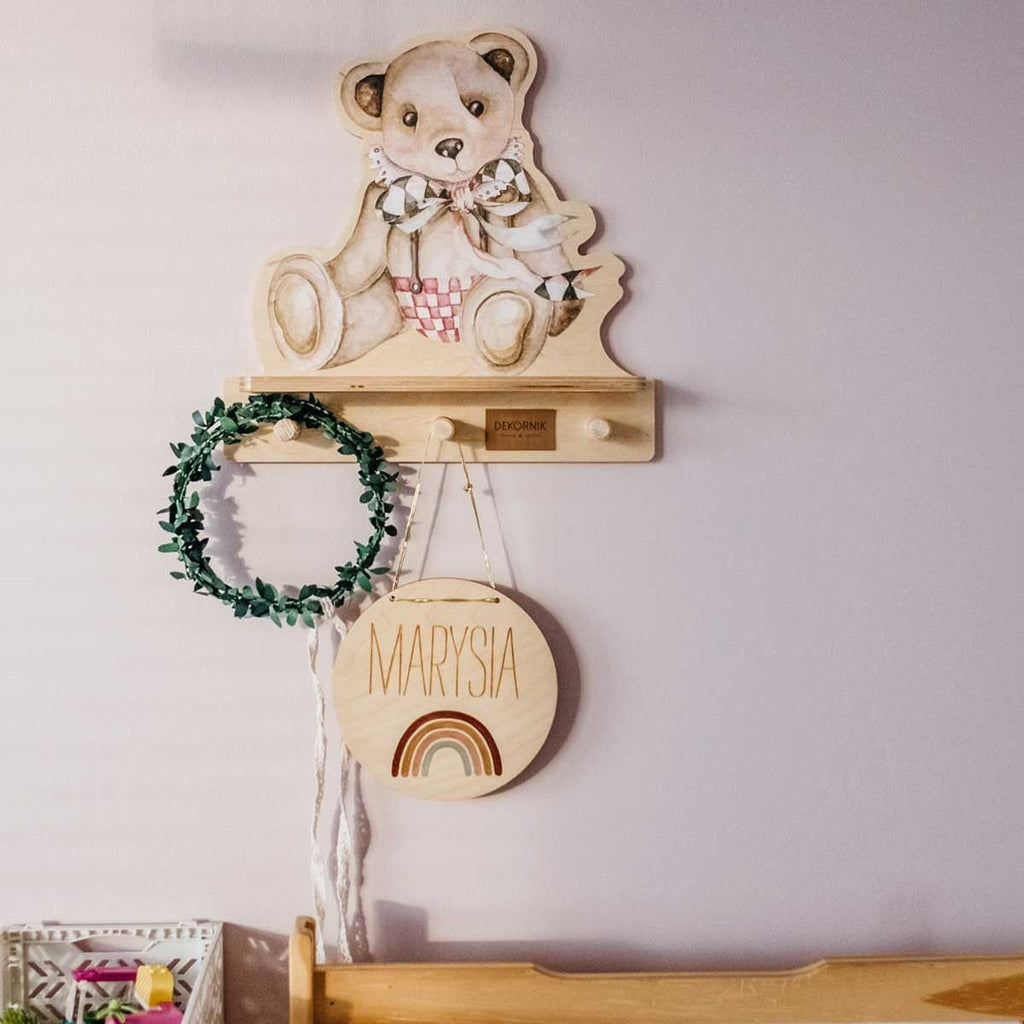 Mini Wall Shelf - Teddy Bear