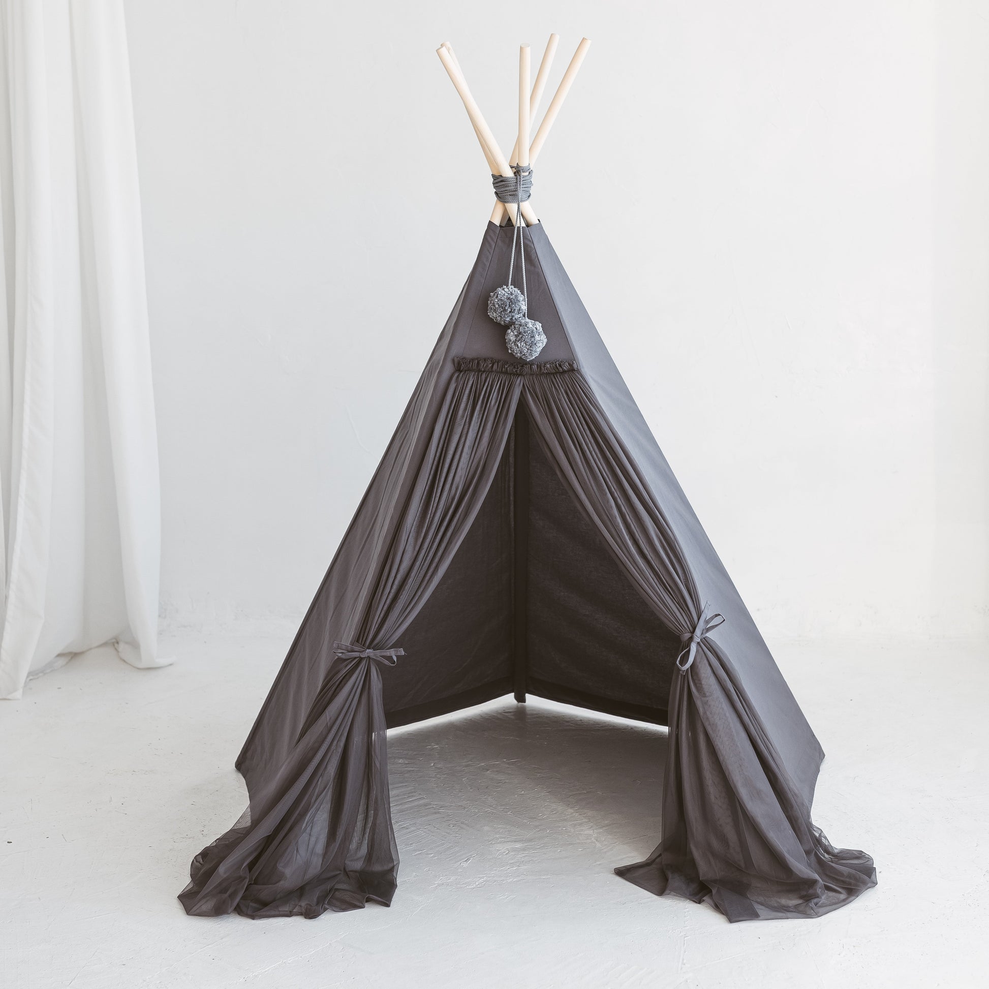 Fairy Kids Play Tent with Tulle in Cognac