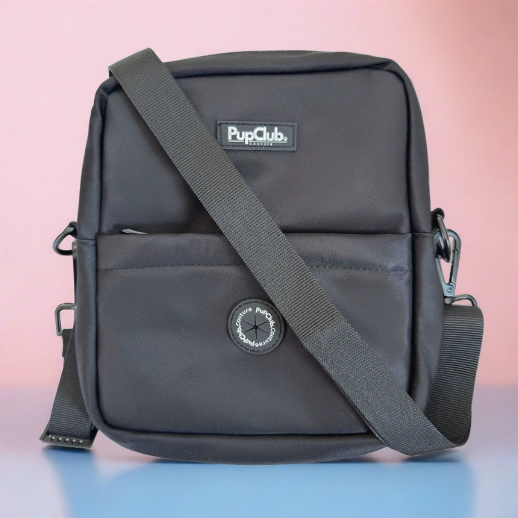 Mini Dog Walking Bag in Black