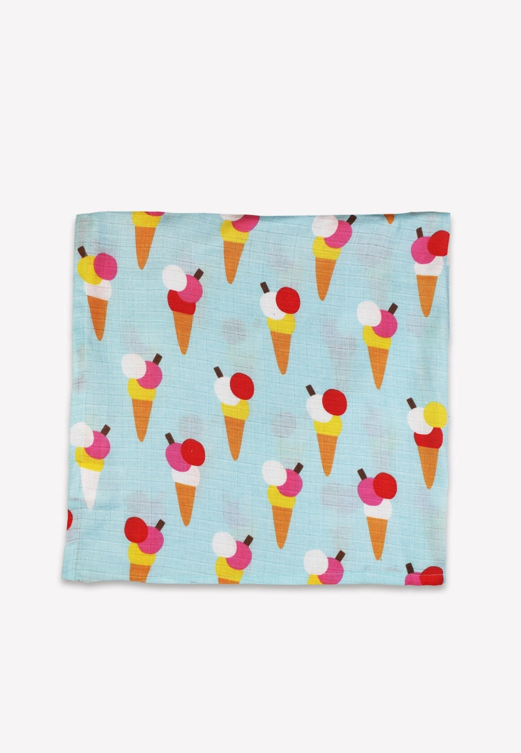 Organic Ice Cream Cones Print Muslins 2 Pack