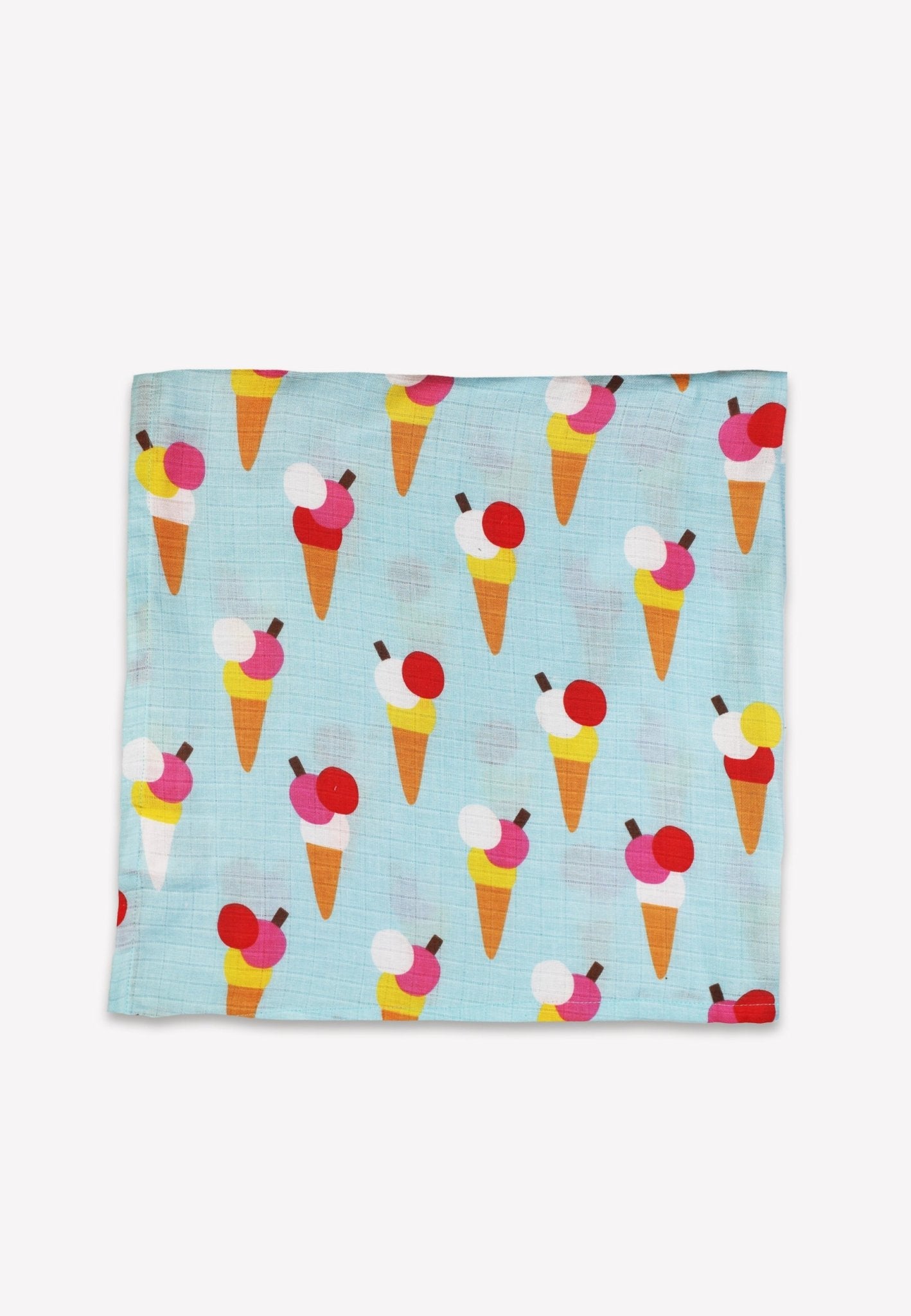 Organic Ice Cream Cones Print Muslins 2 Pack