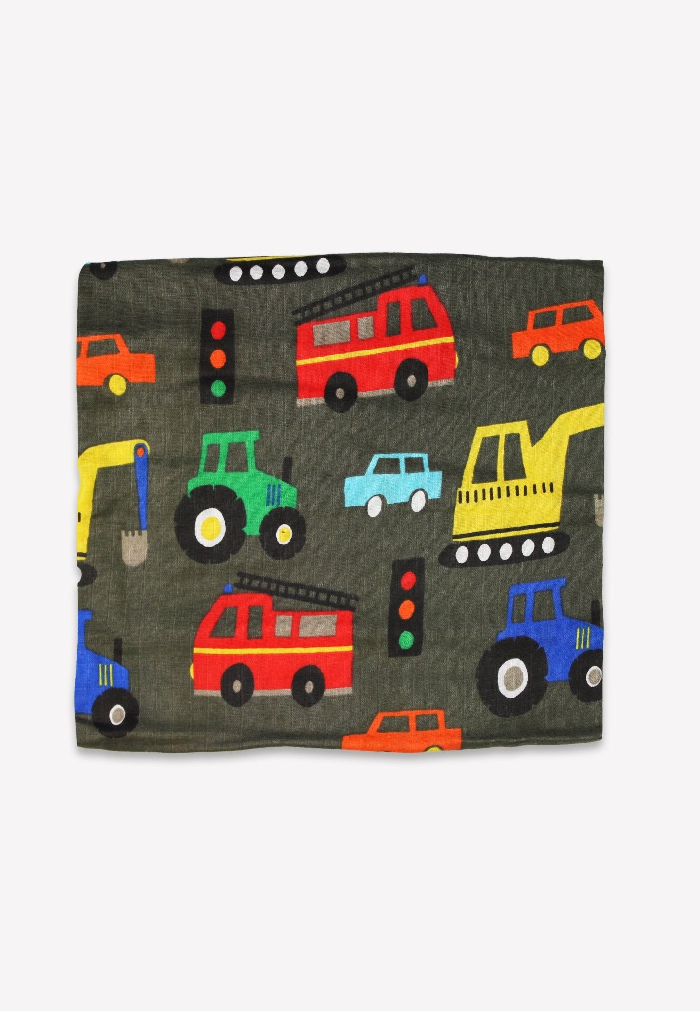 Organic Transport Print Muslin 2 Pack