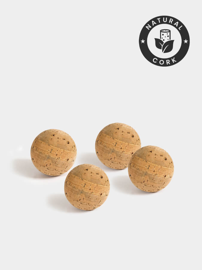 Cork Massage Ball Four Pack