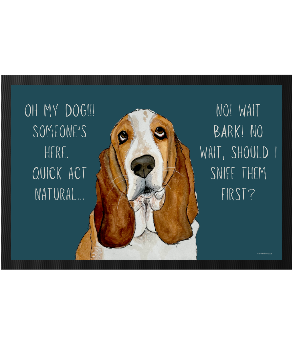 Basset Hound Door Mat