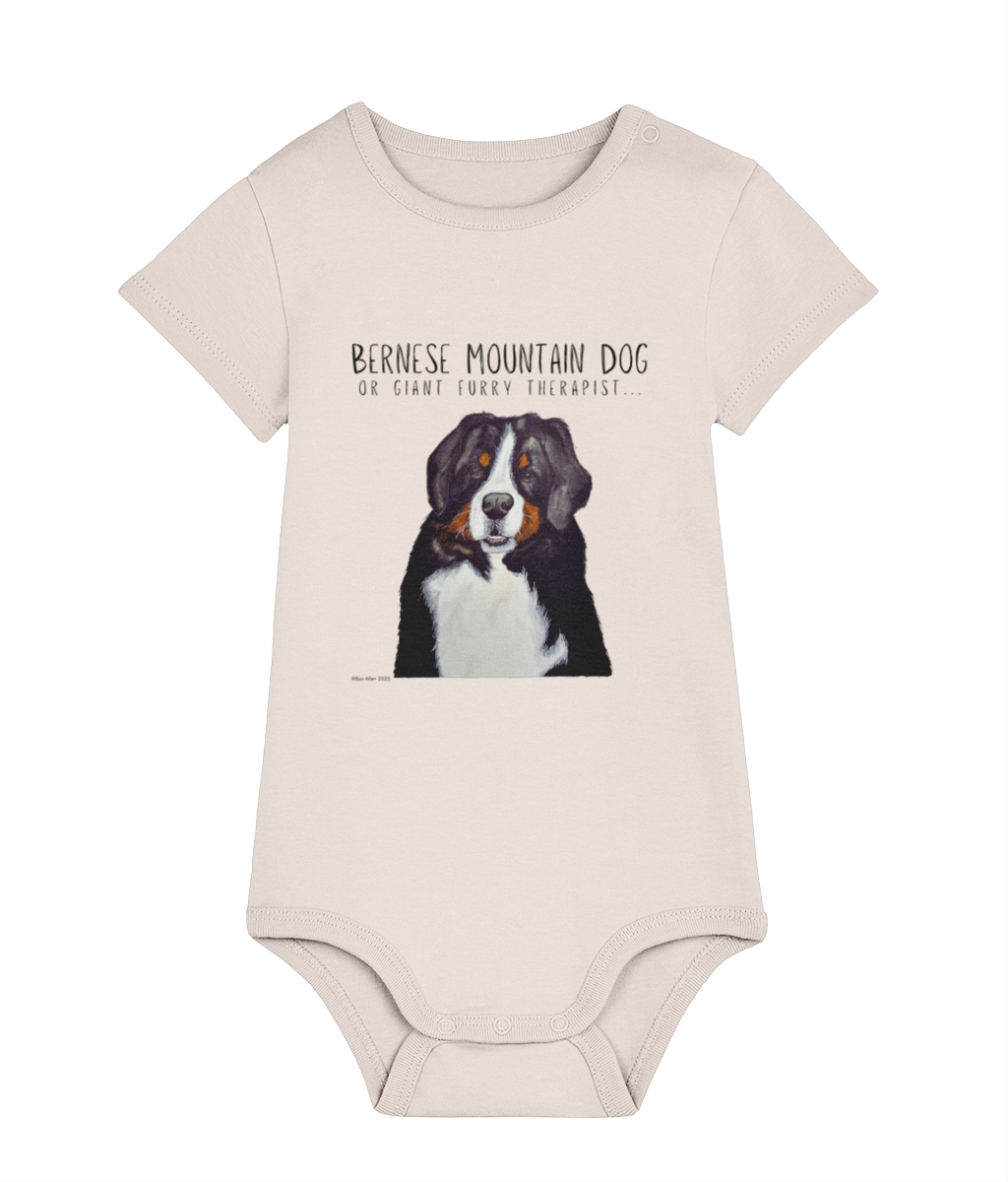 Bernese Mountain Dog Baby Bodysuit