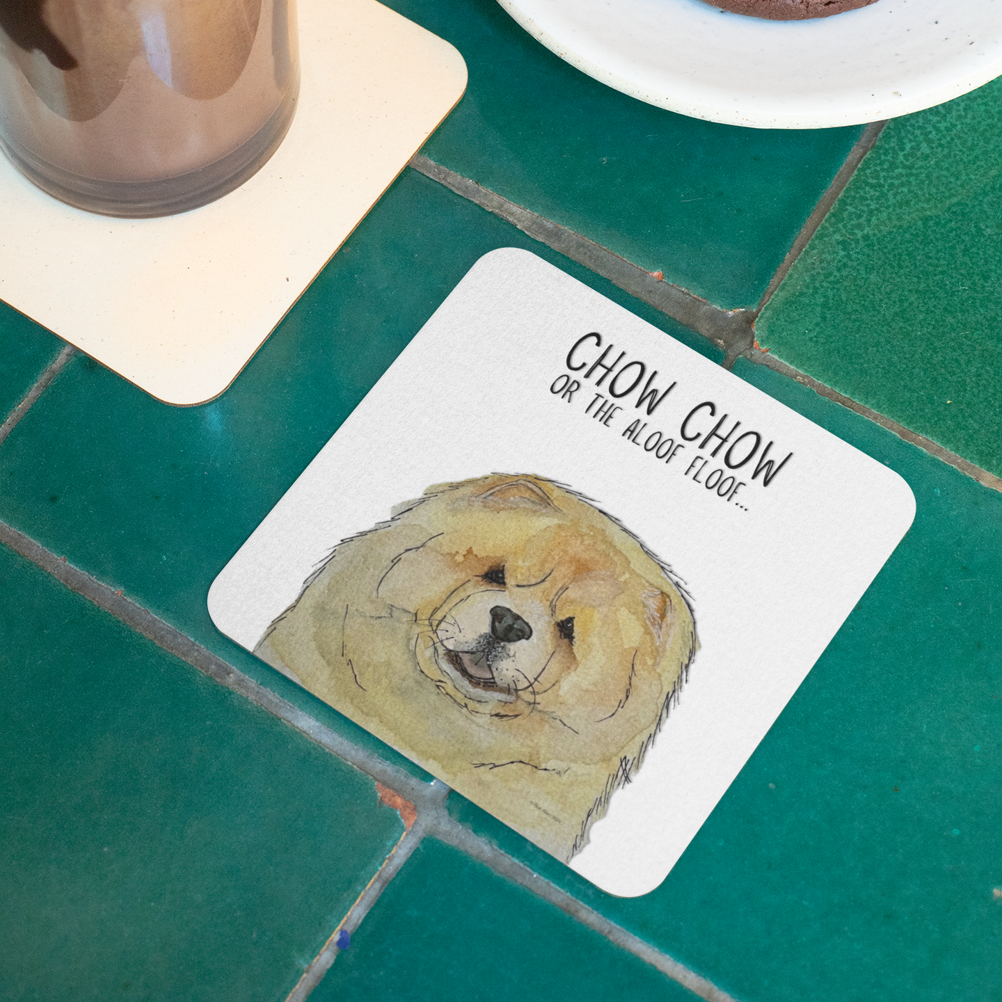 Fawn Chow Chow Coasters Pack of 4