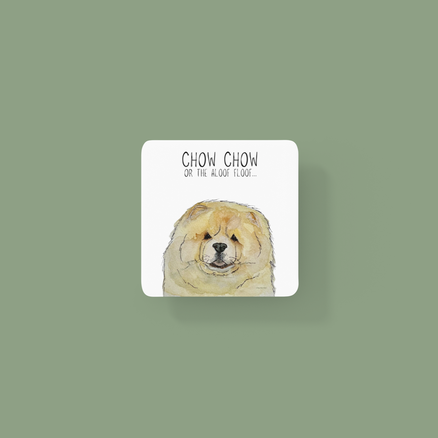 Fawn Chow Chow Coasters Pack of 4