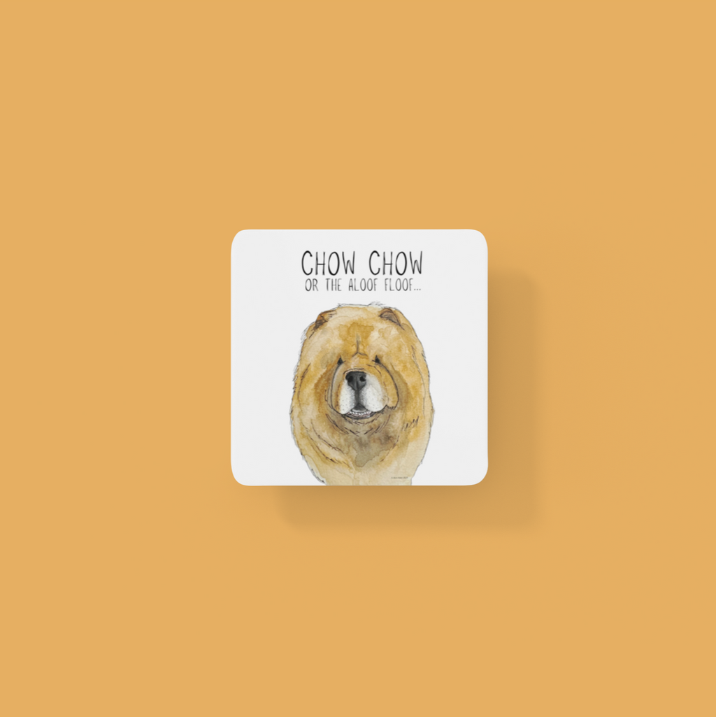 Red Chow Chow Coaster Set Pack of 4