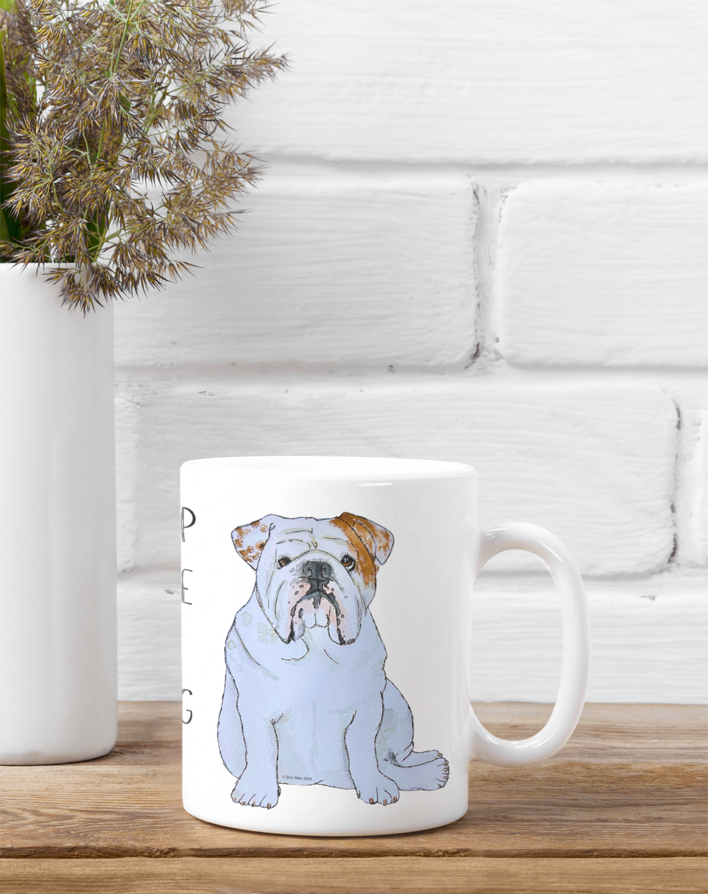 Bulldog Surveillance Ceramic Mug
