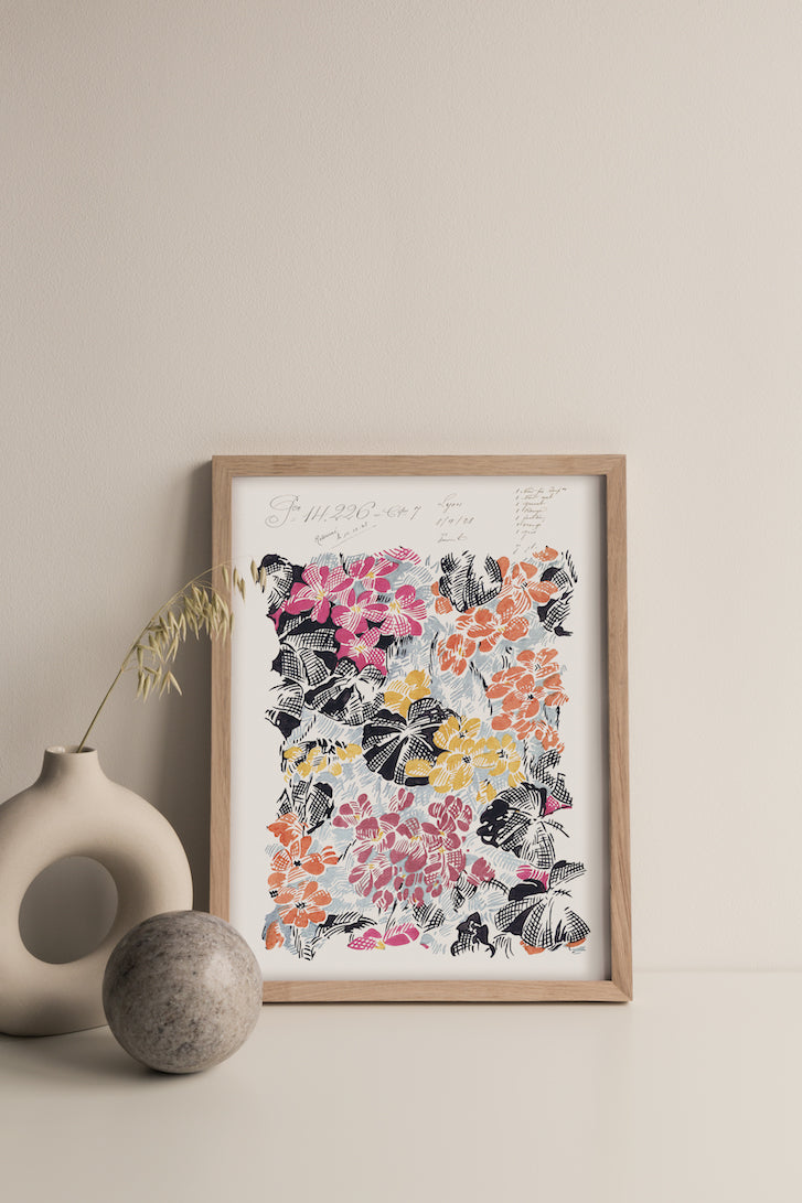 Tokyo Garden Vintage Archive Poster Print