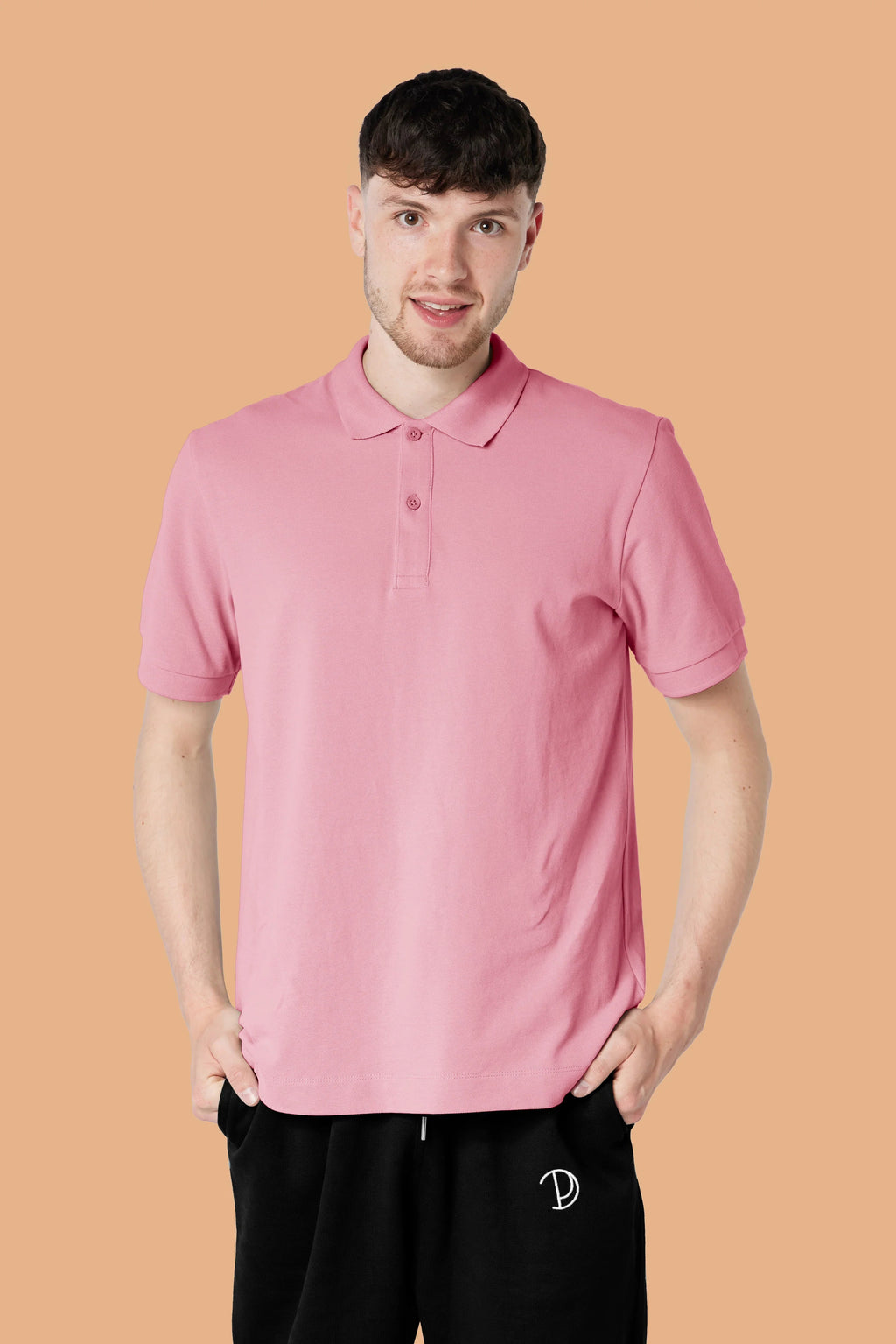 Pink Organic Cotton Polo Shirt