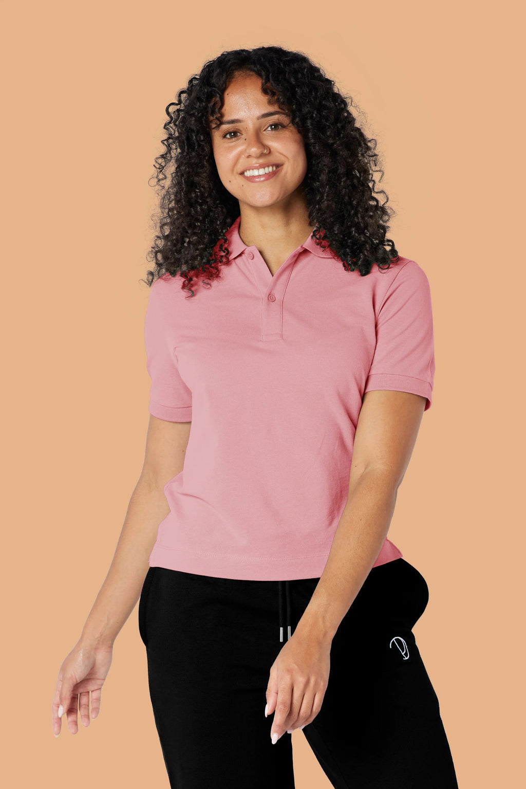 Pink Organic Cotton Polo Shirt
