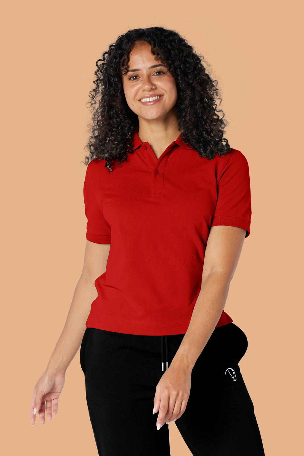 Red Polo Shirt in Organic Cotton