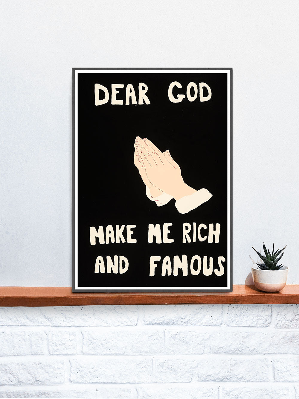 Modern Prayer Quirky Wall Art Print