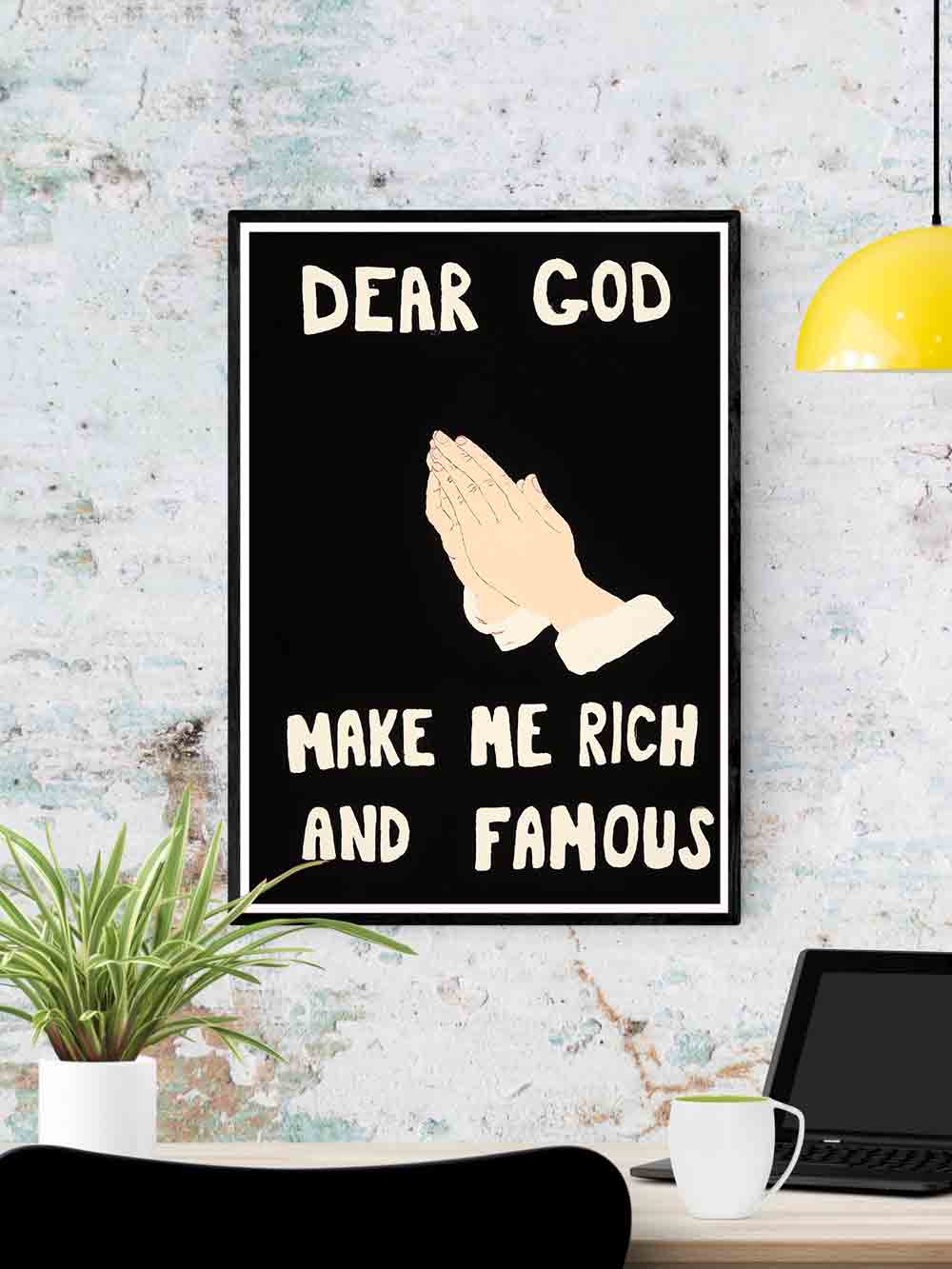 Modern Prayer Quirky Wall Art Print