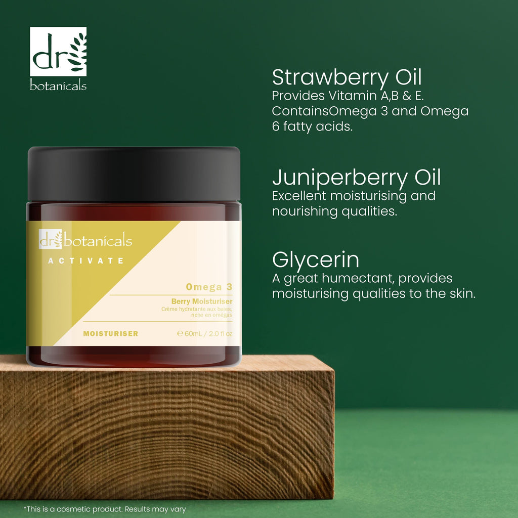 Activate Omega 3 Berry Moisturiser 60ml Twin Pack
