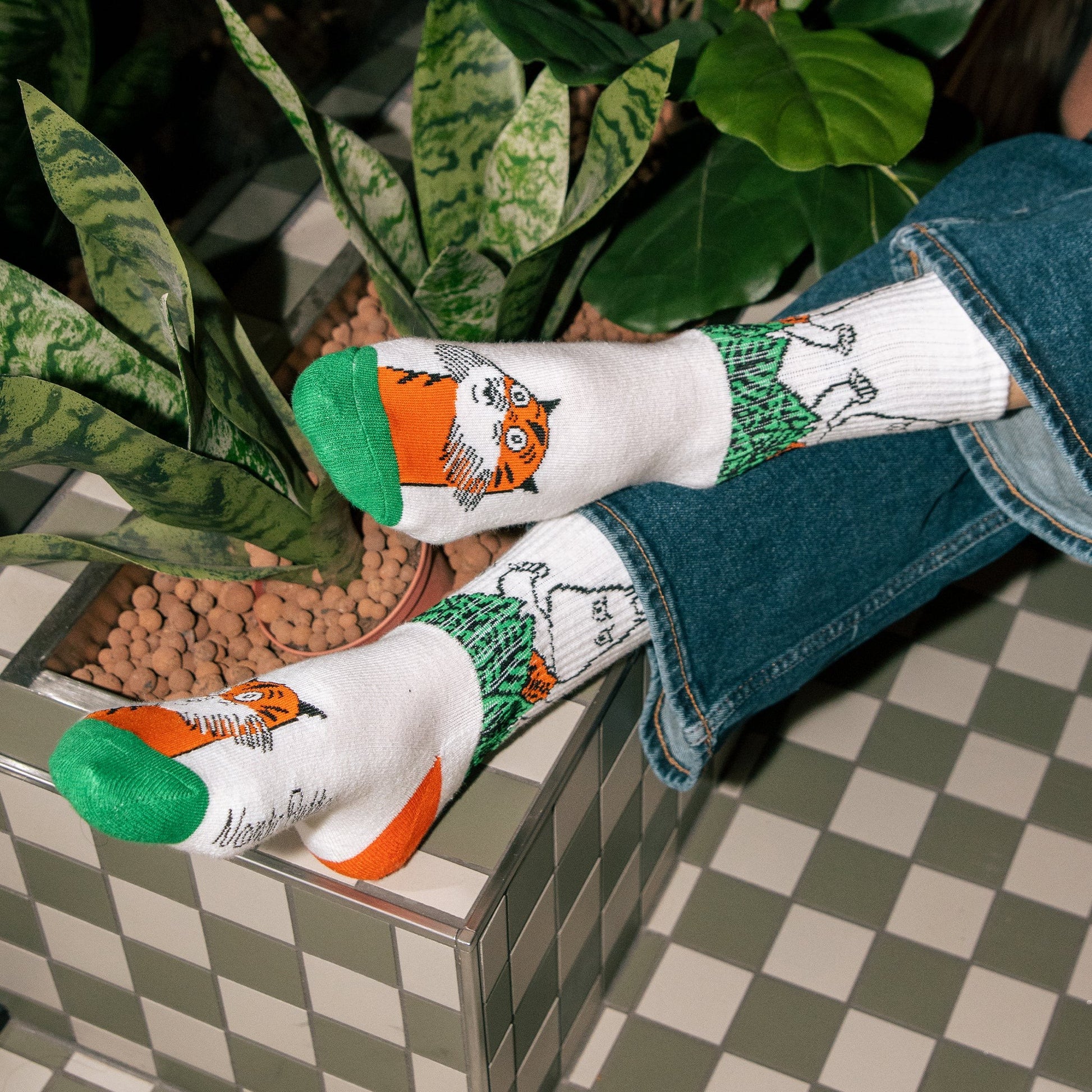 Moomin Jungle Women's Retro Socks - White