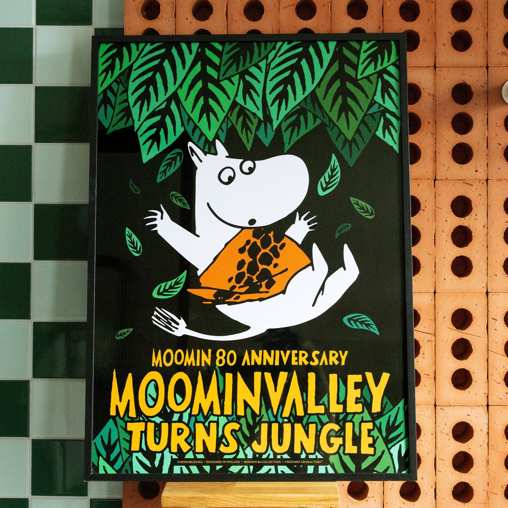 Moomintroll Jungle Poster, 30x40 cm