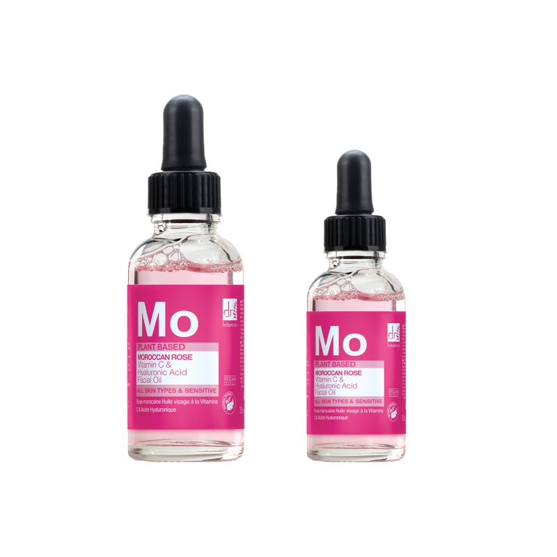 Moroccan Rose Facial Oil with Hyaluronic Acid and Vitamin C