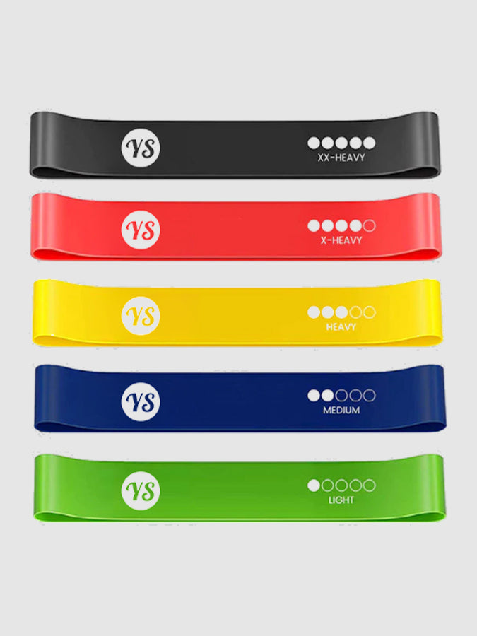 Resistance Loop Bands 5 Pack with Carry Bag
