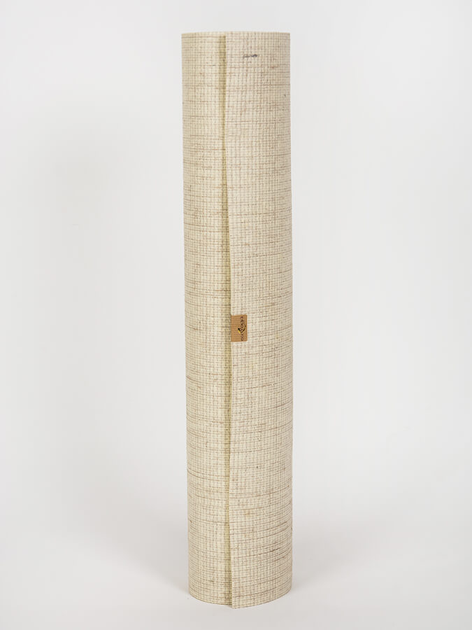 Extra Long Natural Rubber Yoga Mat 6mm Jute