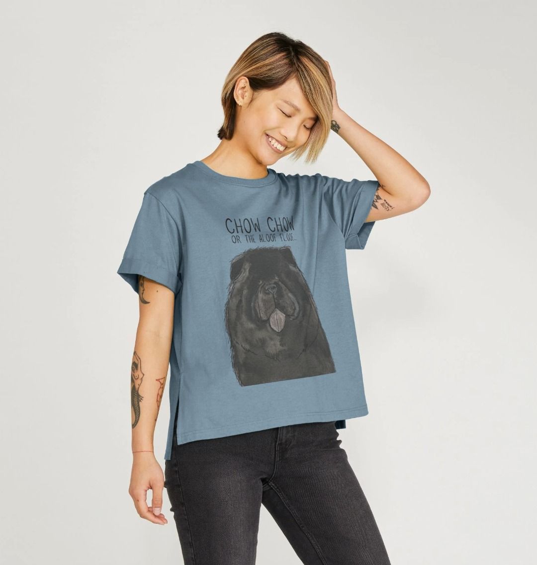 Black Chow Chow Women's Relaxed Fit T-Shirt The Aloof Floof