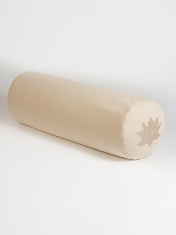 Organic Cotton Buckwheat Lotus Meditation Bolster Cushion