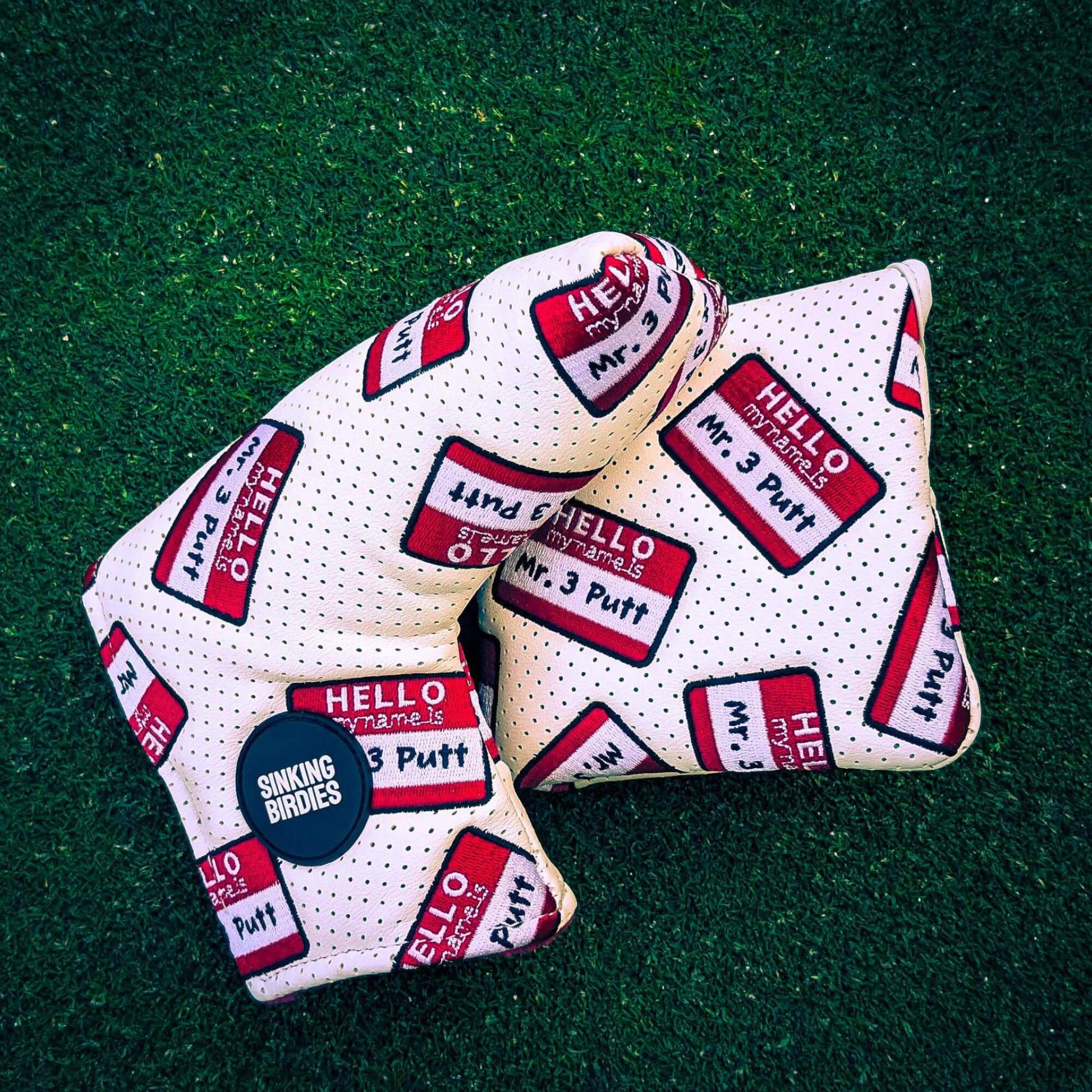 Mallet Putter Headcover Mr 3 Putt