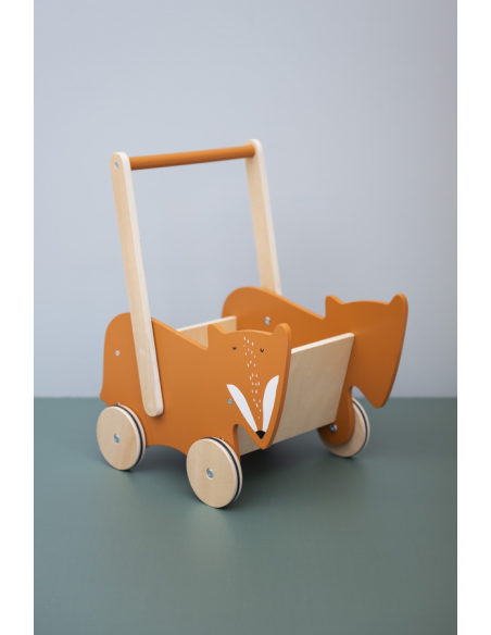 Crocodile Wooden Stroller for Kids – Safe & Eco-Friendly by Trixie Baby at brixbailey.com