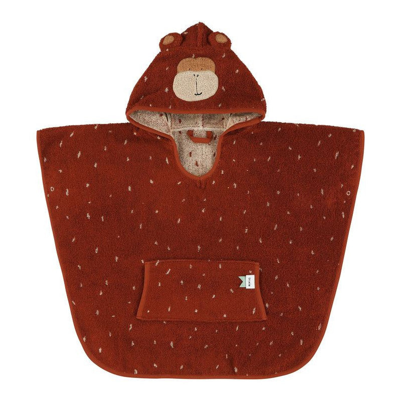 Organic Cotton Kids' Animal Hooded Poncho – Playful & Cozy by Trixie Baby at brixbailey.com